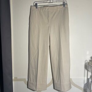 Rachel Zoe Cream Wide Leg Trouser Workpants - Size 6